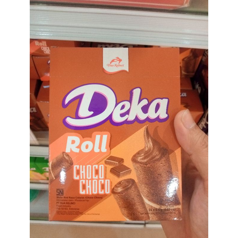 

Kemasan Baru Deka Wafer 6,5g x 24 pcs rasa Choco choco Dua Kelinci