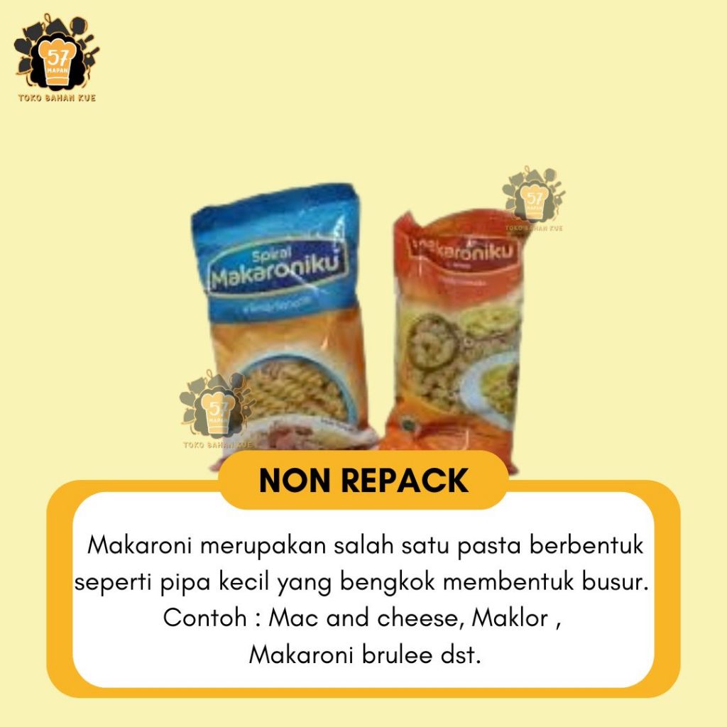 

MACARONI MAKARONIKU SPIRAL DAN TABUNG 100GR