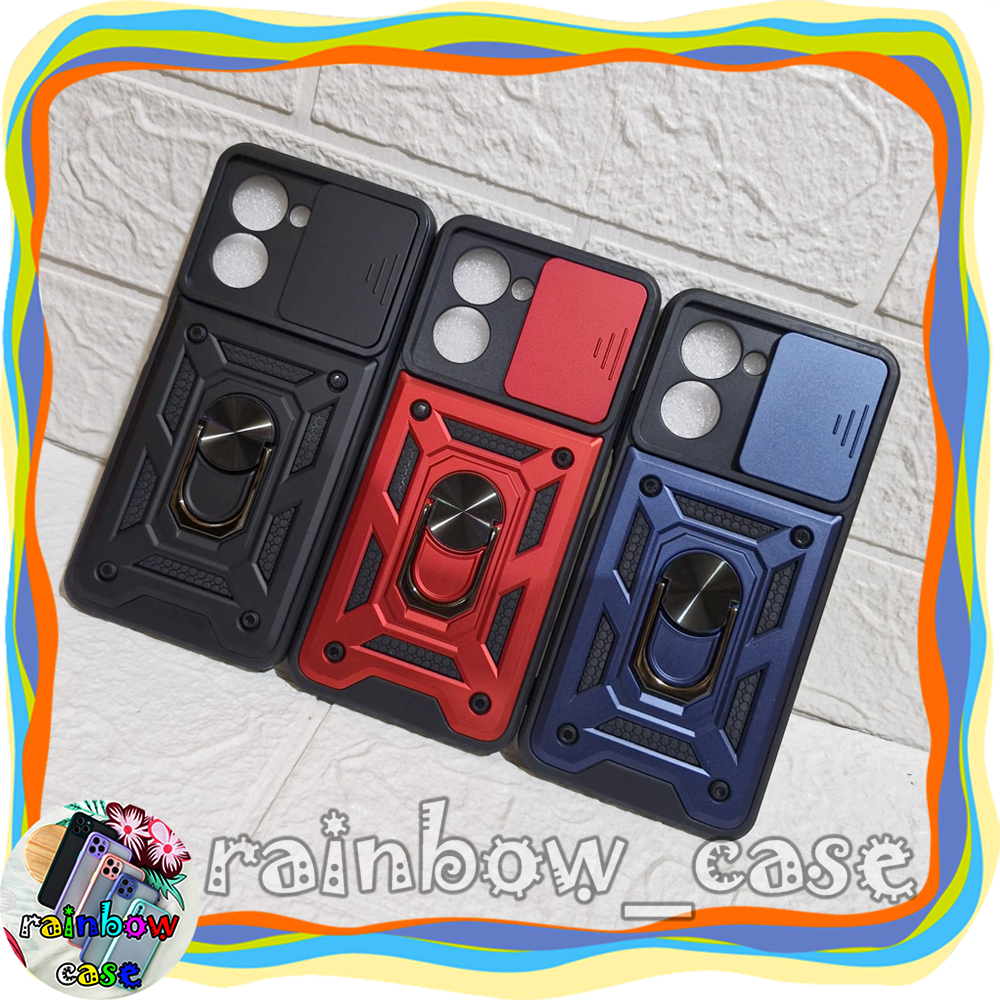 REALME C33 CASE TRANSFORMER 2 IN 1 SLIDE CAMERA RINGSTAND