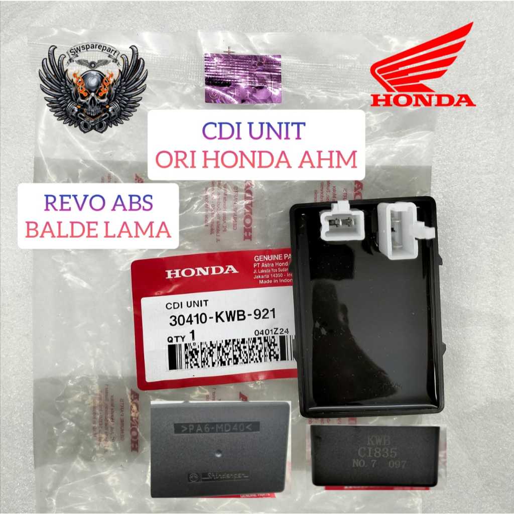 (ORI 100%) UNIT COMP CDI REVO ABSOLUTE KARBU KUALITAS ORIGINAL HONDA AHM PRESISI BAHAN BERKUALITAS C