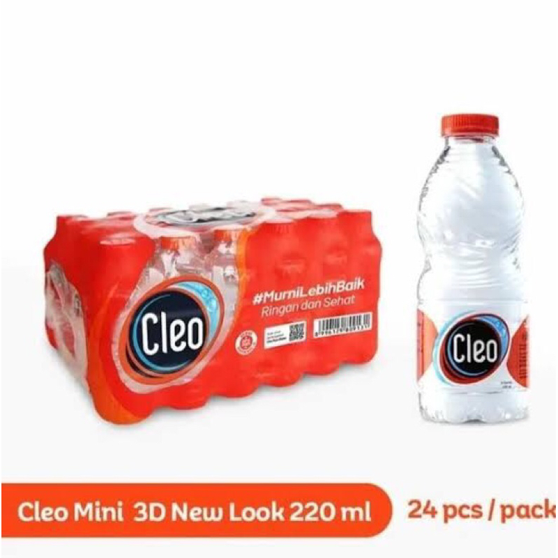 

air mineral cleo 220ml | Cleo botol mini 220ml (isi 24)