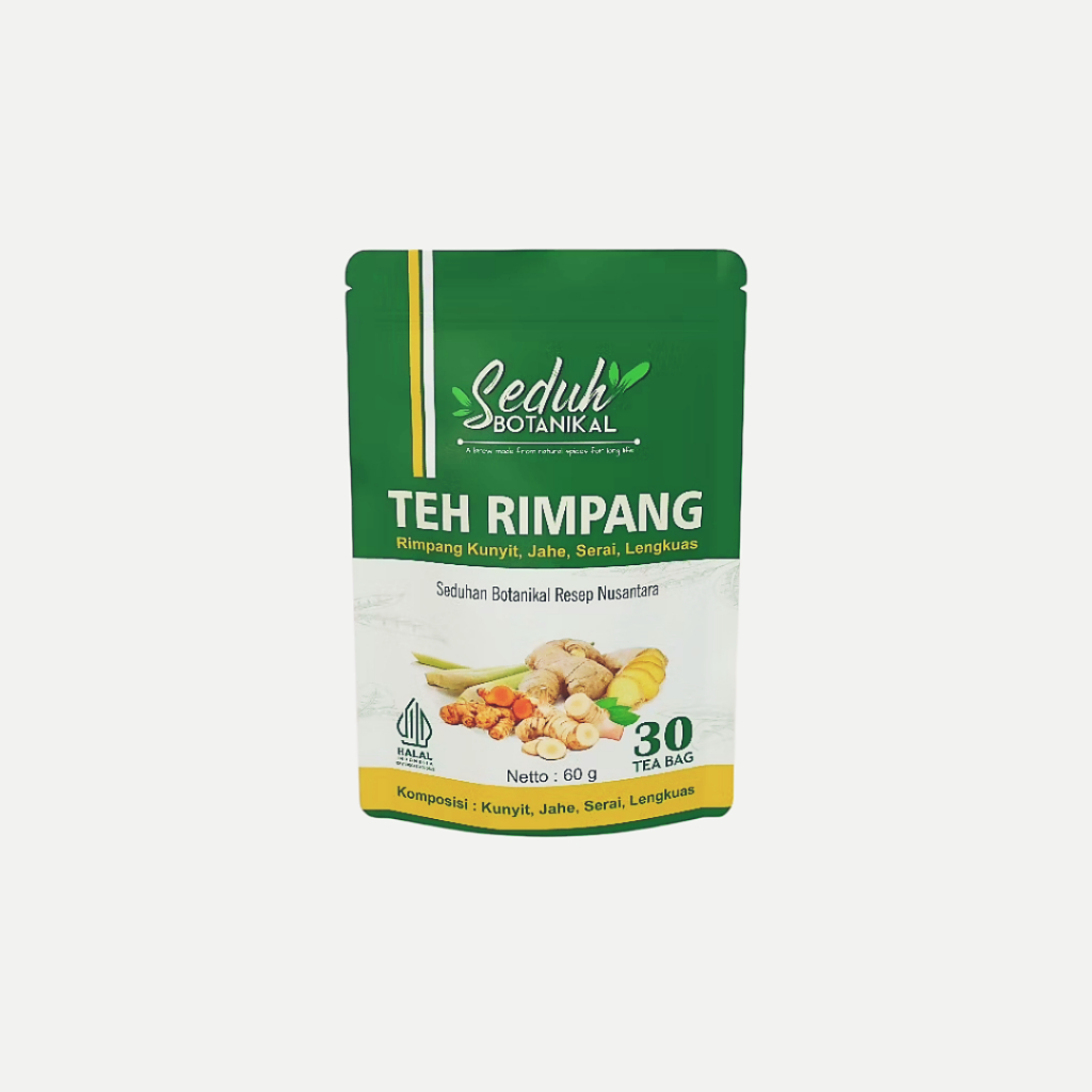 

TEH RIMPANG 30 Tea Bag Teh Celup Herbal Kunyit Jahe Serai Lengkuas