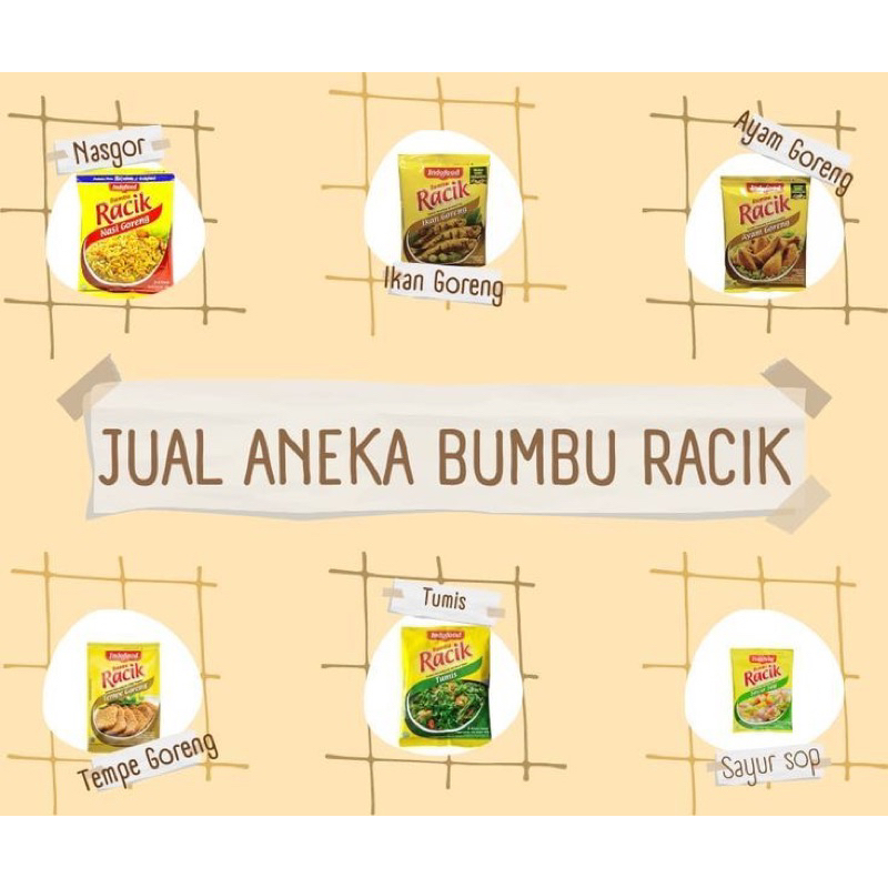 

promo Bumbu Racik 4pcs varisan Rasa Acak