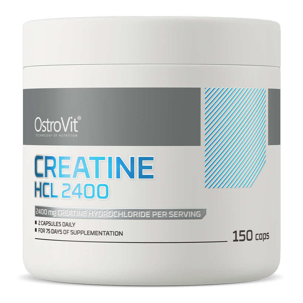 OstroVit Creatine HCl hydrochloride 2400mg 150 Kapsul Suplemen Fitnes Gym Atlet Vitamin Otot ORIGINA