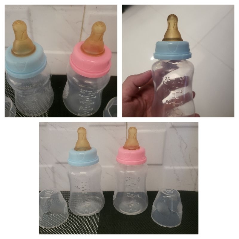 Botol Susu Dot Latex Isoprane Rubber 150ml cocok untuk Bayi baru belajar menyusu dengan botol Latex 