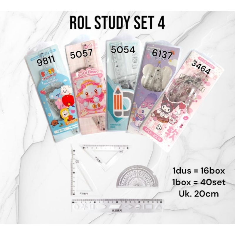 

Rol study set isi 4 murah fancy