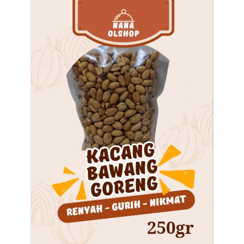 

Kacang Bawang Goreng 250 gram - Nana Olshopp