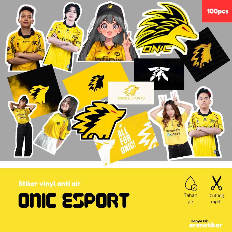 

STIKER ONIC ANTI AIR ISI 100 PCS PREMIUM TERBARU
