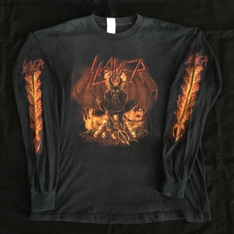 Vintage Slayer long sleeve ~ Tshirt Kaos band metal second