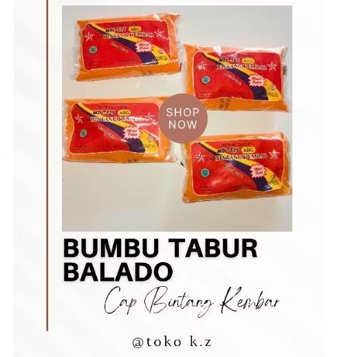 

Bintang kembar MDL-525 Bumbu tabur Balado 50 gram