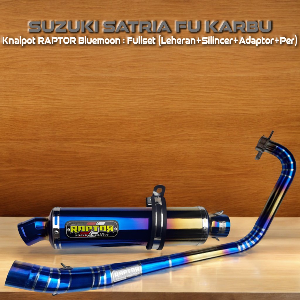 RAPTOR Knalpot Racing Suzuki Satria FU Karbu - Bluemoon