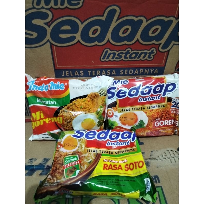 

Mie Instan Indomie Sedaap Goreng Kuah 85gr