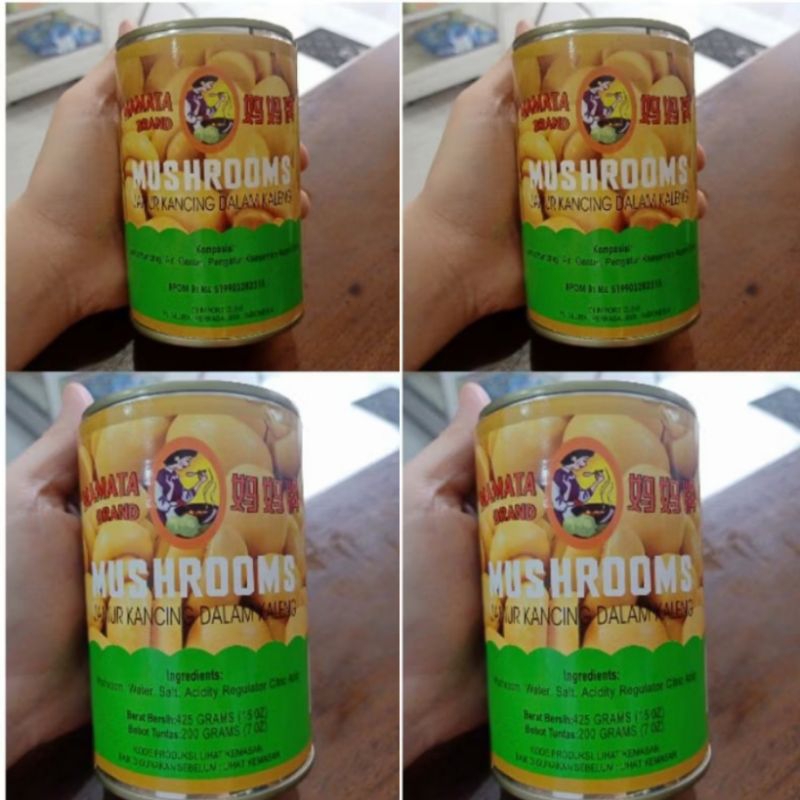 

LL - MUSHROOM MAMATA JAMUR KANCING MAMATA BRAND 425 Gram