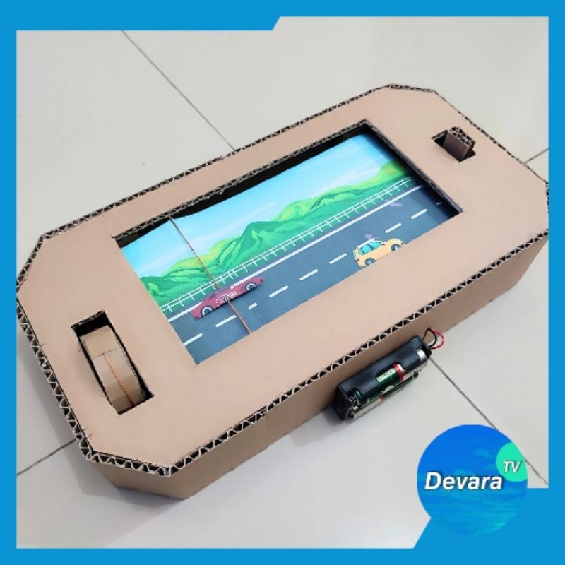 Permainan Game Mobil Balap dari Kardus | Permainan Mobil Balap