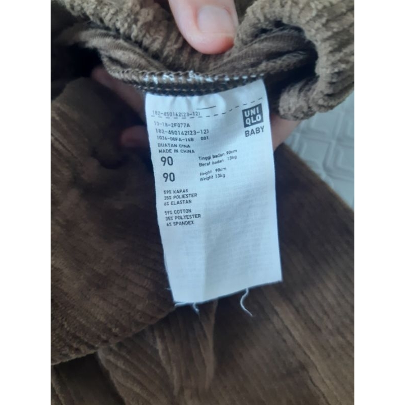 preloved legging corduroy uniqlo