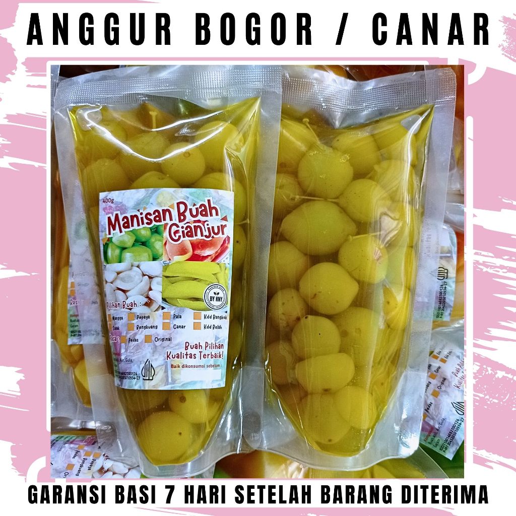 

BY KNY Anggur bogor Canar manisan buah cianjur asinan buah langka rujak buah potong