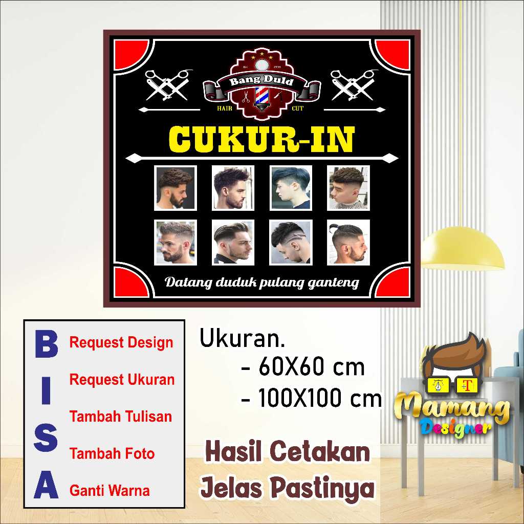 Cetak Spanduk Banner Pangkas Rambut Garut Keren bb