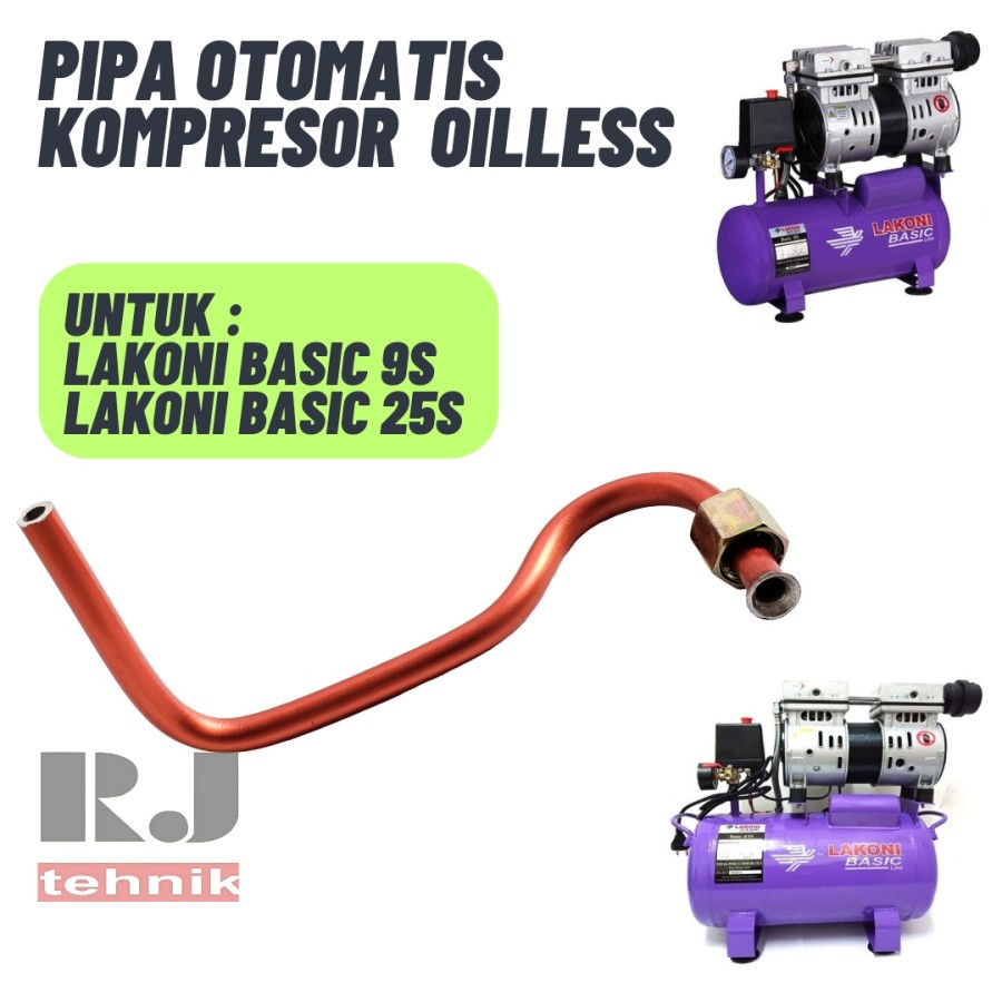 Pipa Mesin Kompresor Oiless Lakoni Basic 3/4 075 HP 9S 25S