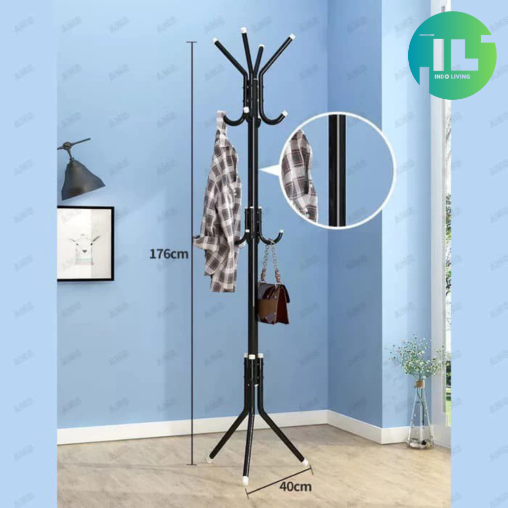 IL-Rak gantung stainless/coat rack stand hanger/hanger baju