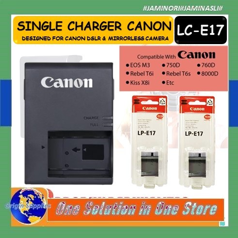 Canon Battery Kamera Lp E17 Baterai For Charger Lc E17e Batrai Mirorrlesss Eos M3 M5 M6 Batrei Kamer