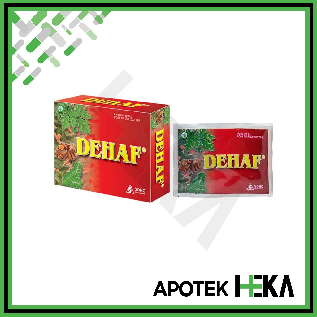 Dehaf Box 6 Sachet - Obat Herbal Demam Berdarah [JAKSEL]
