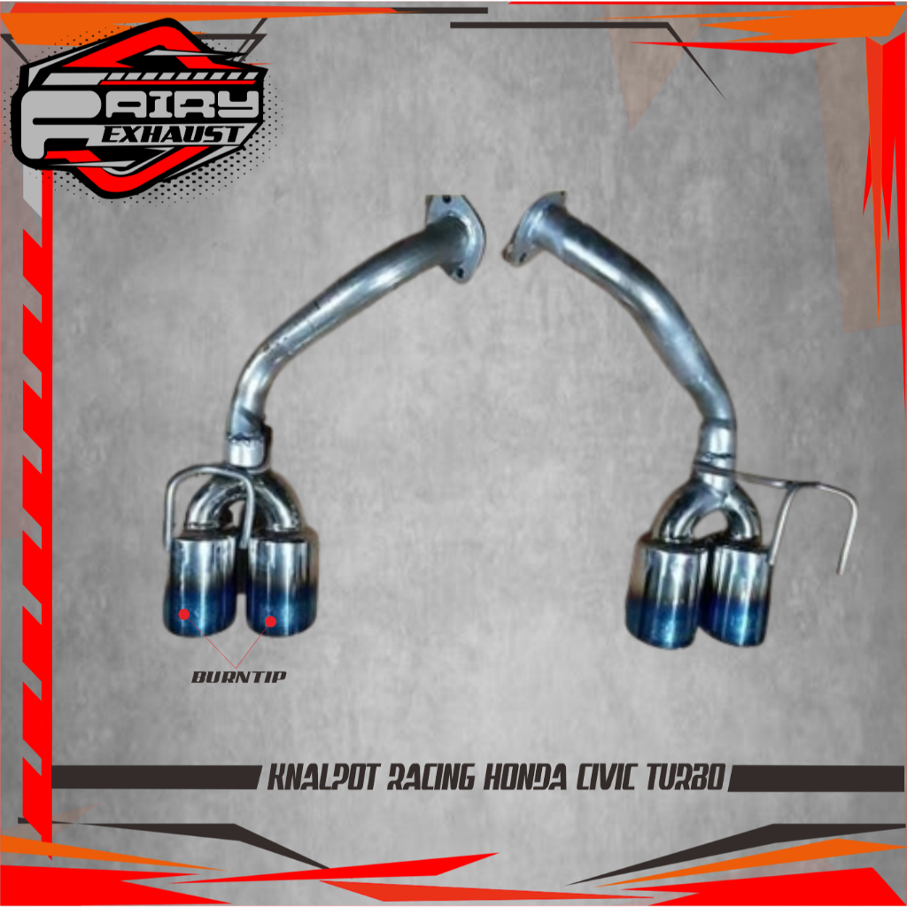 KNALPOT RACING HONDA CIVIC TURBO - CIVIC TURBO R