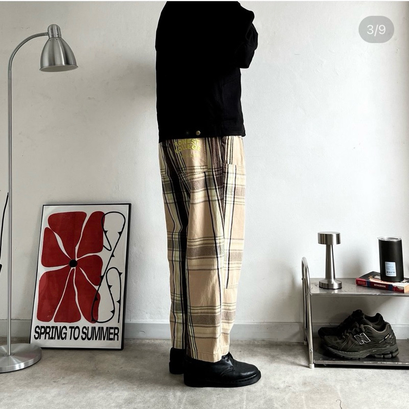 GU X Honest College double knee tartan