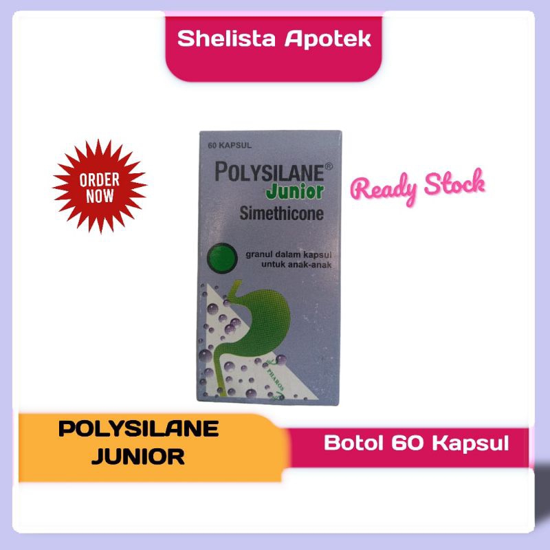Polysilane Junior 60 kapsul/Obat Lambung Maag Anak