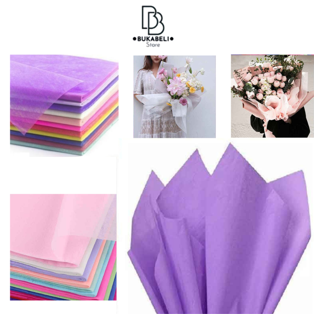 

BUKABELI COD Flower Wrapping Premium / Tissue Non Woven Paper/ Kertas Buket Tebal Pembungkus Bunga KB26