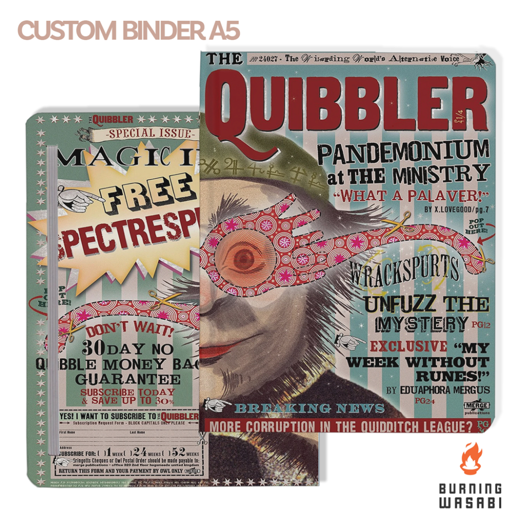 

Binder Quibbler Luna Lovegood Harry Potter Aesthetic A5 6 20 Ring Custom Nama Agenda