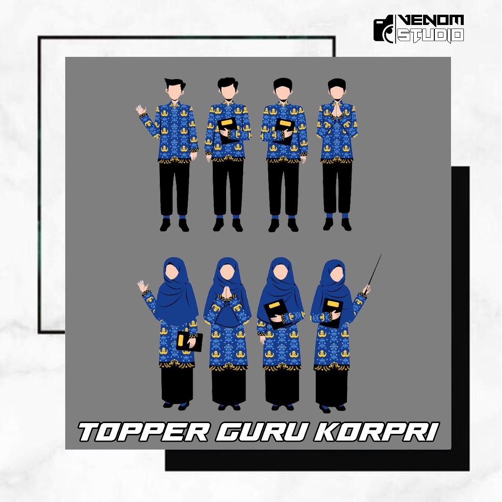 TOPPER GURU KORPRI/TOPPER HARI GURU/TOPPER GURU MURAH