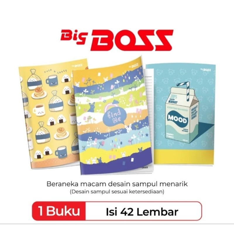 

Buku Tulis BIG BOSS isi 36, 42, 50 lembar