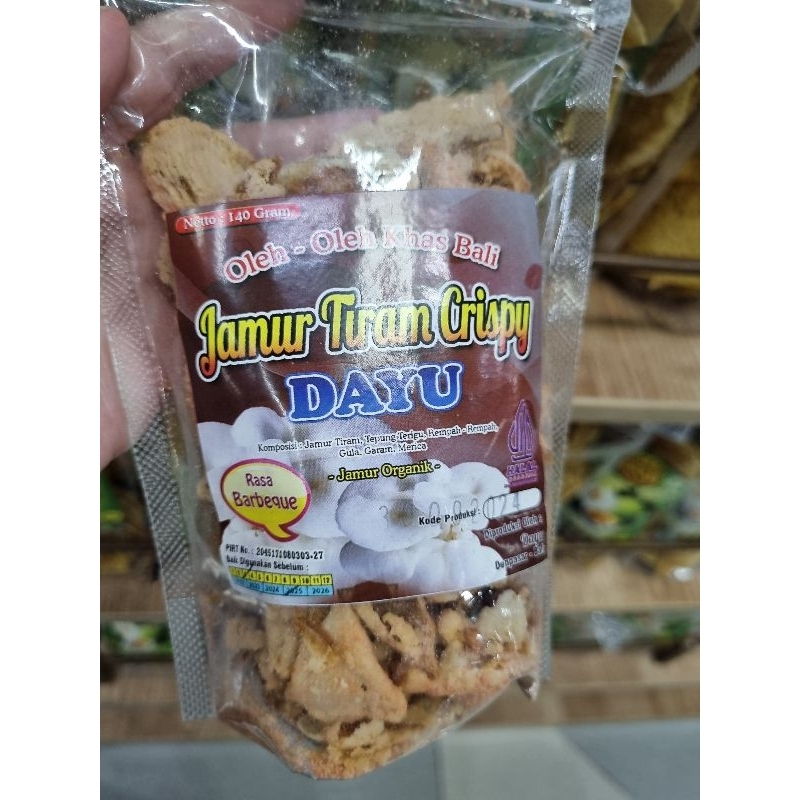 

JAMUR TIRAM CRISPY DAYU ORIGINAL 140gr OLEH OLEH KHAS BALI