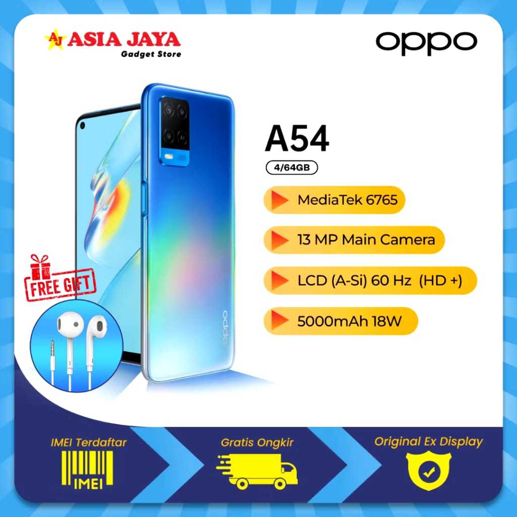 OPPO A54 RAM 4/64GB ORIGINAL OPPO Fullset
