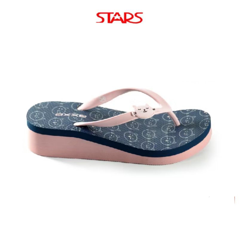 AXXE sandal jepit Wadges anak perempuan caty navy