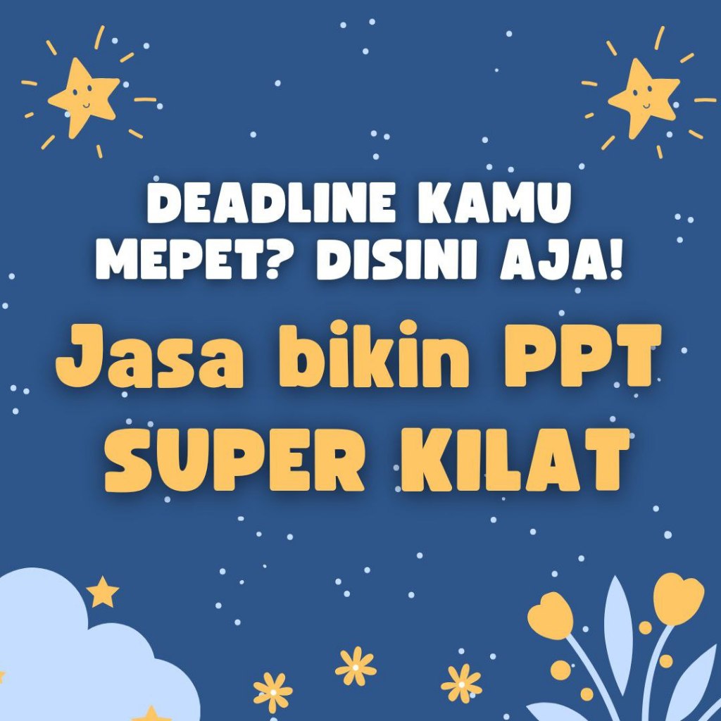 Jasa bikin PPT CEPAT KILAT