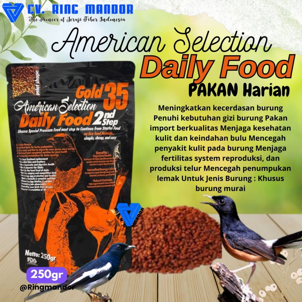 AMS LOLOHAN MURAI american selection 250gr PAKAN MAKANAN BURUNG MURAI