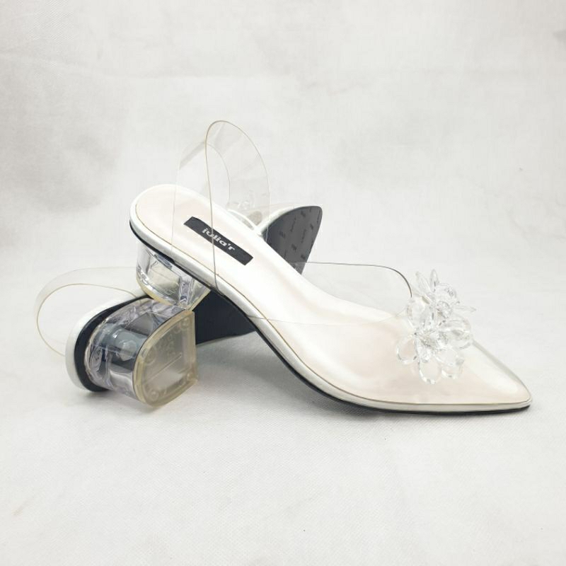 ISM - Heels 5cm Juliar/R.0098 - Heels Block Clear Hak Kaca
