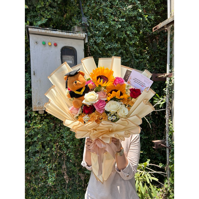 bouqet wisuda bunga fresh