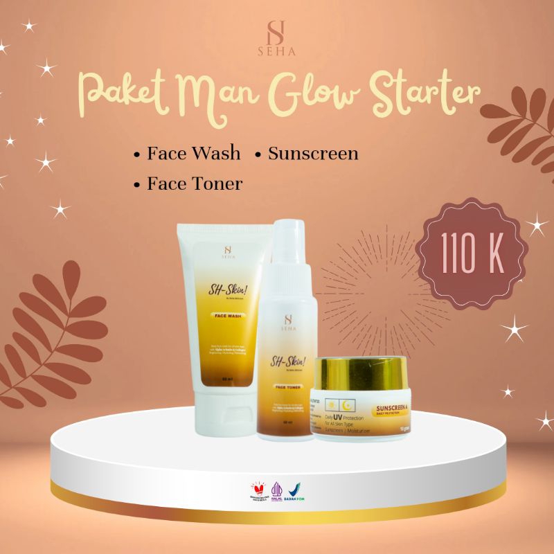 SH SKIN - PAKET MAN GLOW STARTER