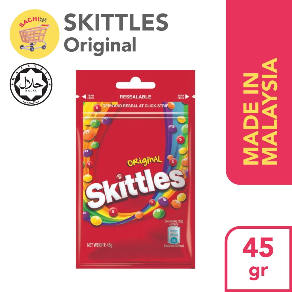 

SKITTLES Candy / Permen Skittles Original / Sour ORI Malaysia