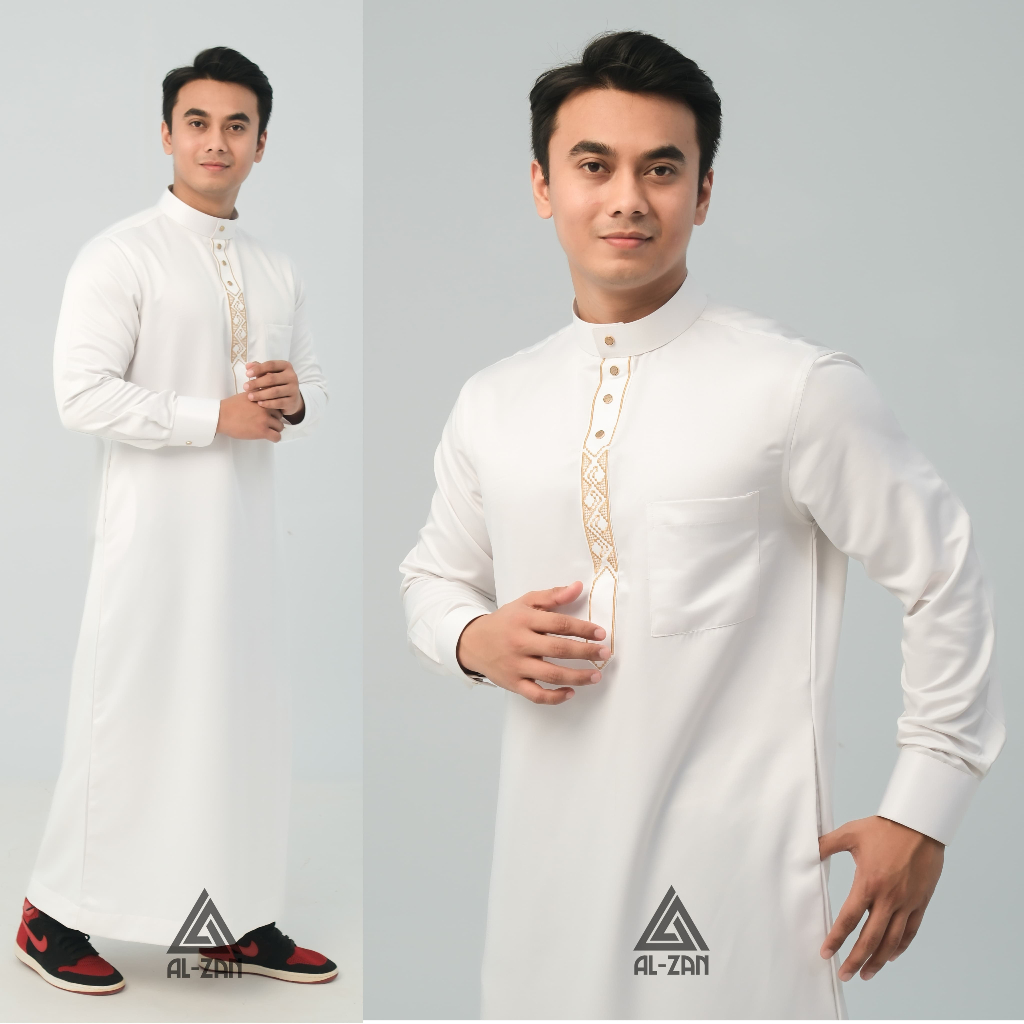 BESTPROMO jubah Pria slimfit Gamis Pria Jubbah Mewah Bordir jubah mewah bordir jubah pria muslim