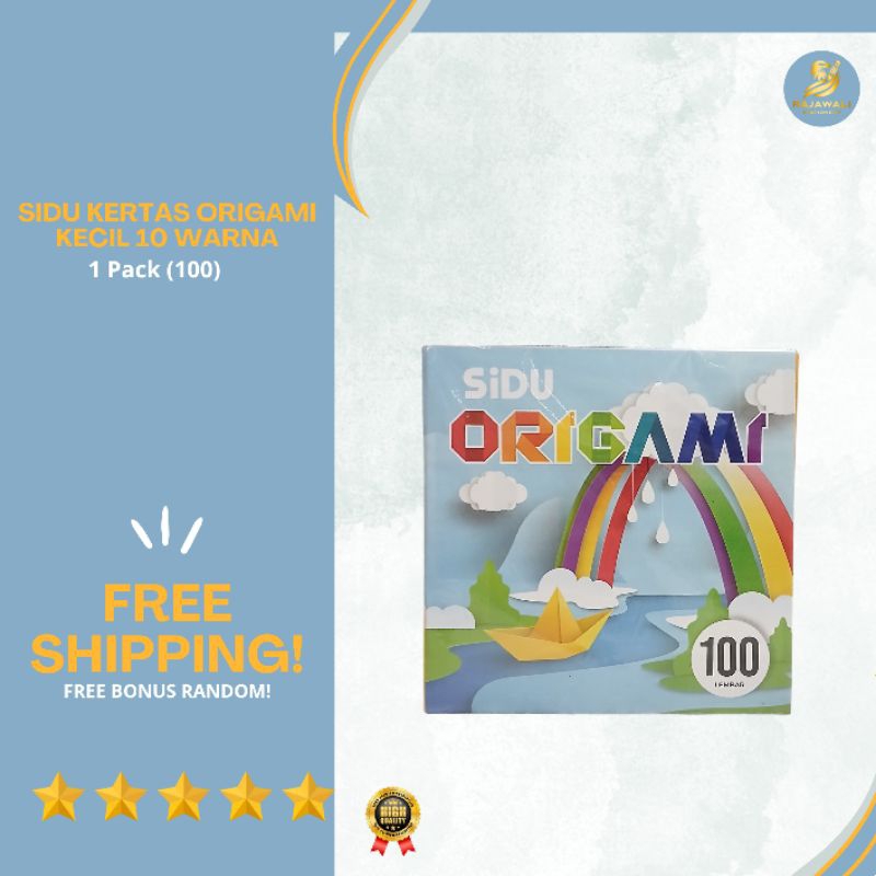 

Kertas Origami SIDU Kertas Origami Kecil | 10 Warna | 1 Pack (100 Lbr)