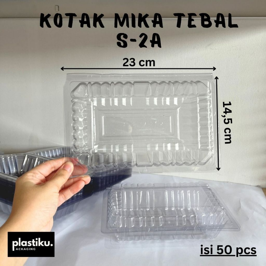 (isi 50)  Mika plastik 2A/ tempat makanan 2A tebal/ Mika send 2A / Mika nasi kuning / Mika lontong o