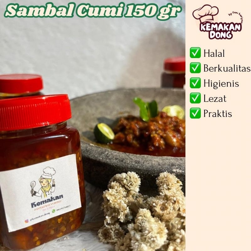 

KEMAKAN - Sambal Cumi 150gr