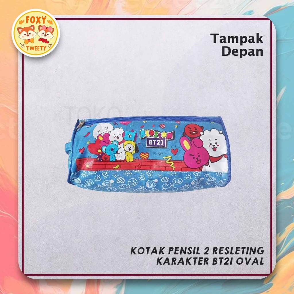 

KOTAK PENSIL 2 RESLETING BT21 / TEPAK PENSIL / TEMPAT ALAT TULIS BT21 PC1067 BAHAN TEBAL