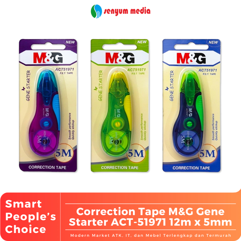 

Correction Tape M&G Gene Starter ACT-51971 12m x 5mm (1 Pcs) (S:PCS)