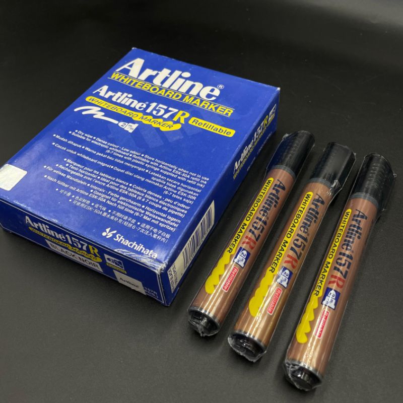 

Spidol White Board Artline 157R Hitam dan Biru