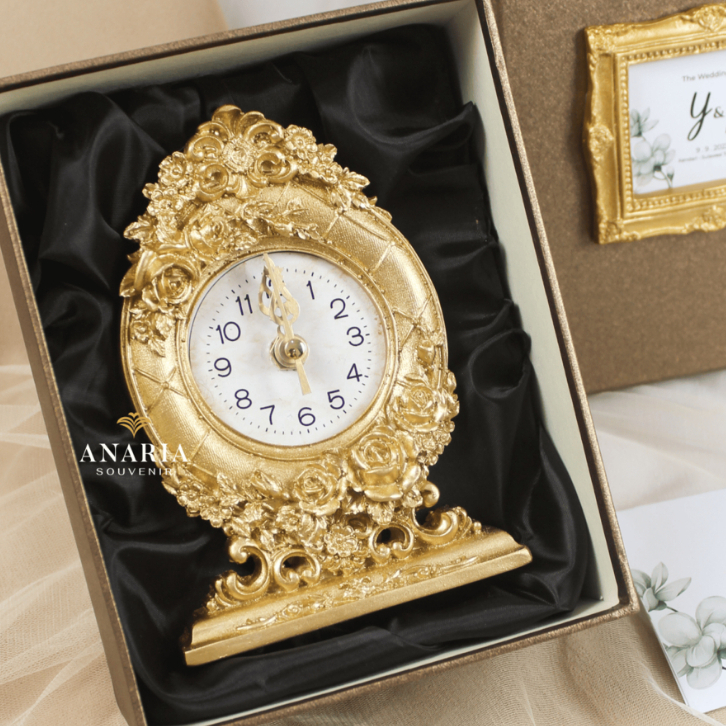 Anaria Souvenir - Cuties Clock | Kado Pernikahan Premium Souvenir Pernikahan Aesthetic Gift Wedding 