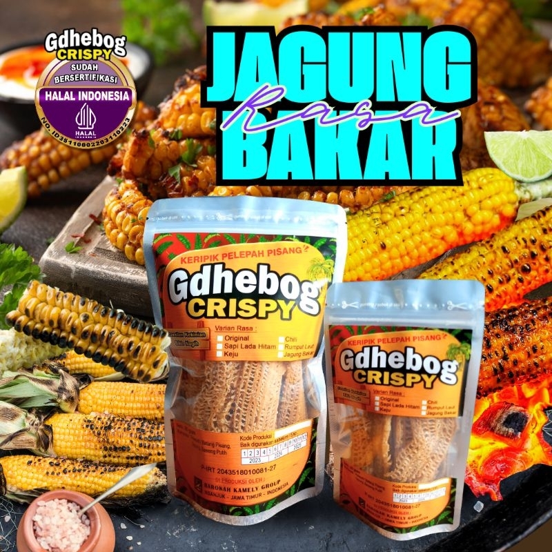 

Rasa Jagung Bakar - Keripik Pelepah Pisang / Debog / Gdhebog Crispy